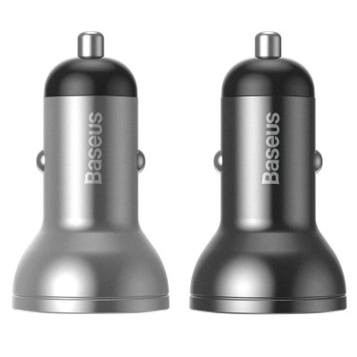 АЗП Baseus Digital Display Dual USB 4.8A Car Charger 24W (CCBX)