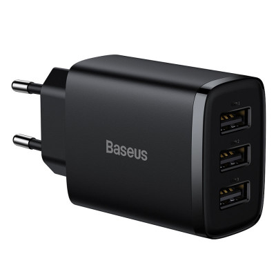 МЗП Baseus Compact 17W (3USB) (CCXJ02)