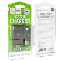 МЗП Hoco C72Q Glorious QC3.0 18W (1USB/3A) + Type-C