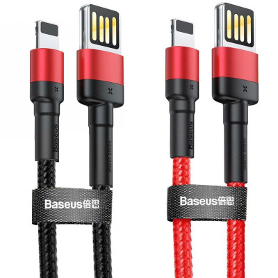 Дата кабель Baseus Cafule Lightning Cable Special Edition 2.4A (1m) (CALKLF-G)