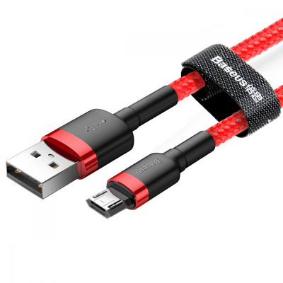 Дата кабель Baseus Cafule MicroUSB Cable 2.4A (1m) (CAMKLF-B)