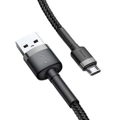 Дата кабель Baseus Cafule MicroUSB Cable 2.4A (1m) (CAMKLF-B)