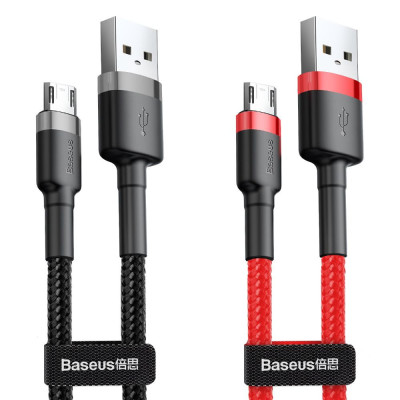 Дата кабель Baseus Cafule MicroUSB Cable 2.4A (1m) (CAMKLF-B)