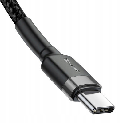 Дата кабель Baseus Cafule Type-C to Type-C Cable PD 2.0 60W (1m) (CATKLF-G)